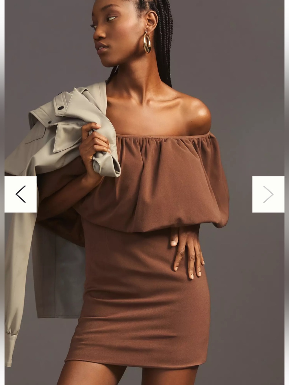 Nikita Mhaisalkar Off-The-Shoulder Bubble Dress